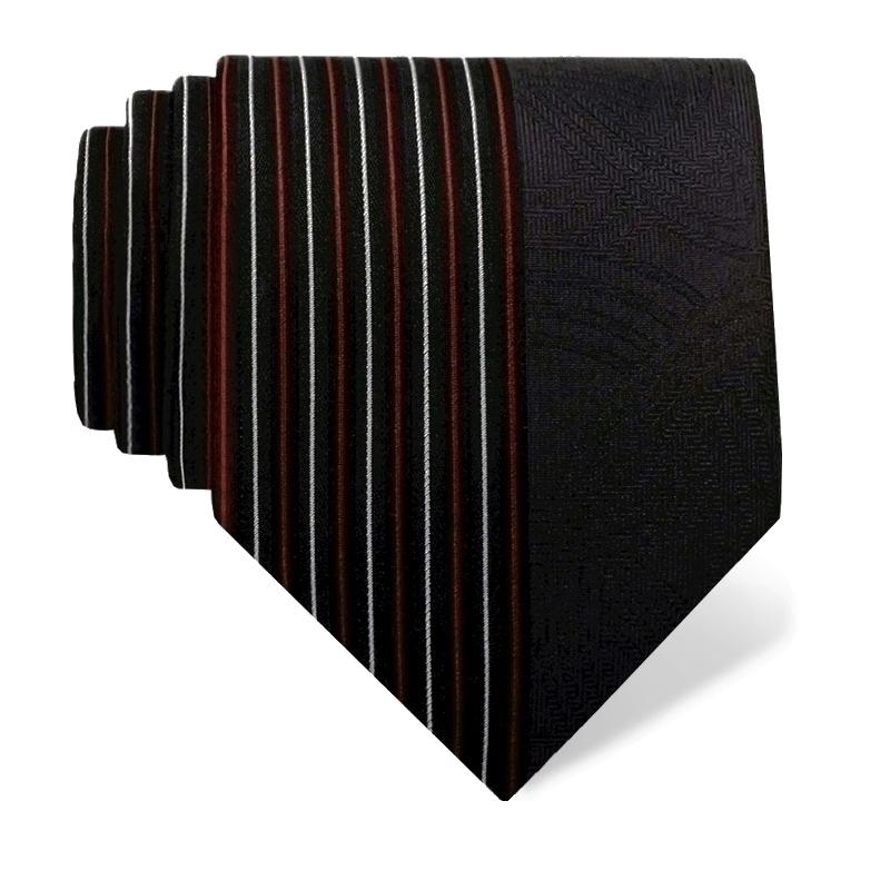 Cravat CROATA Thematic  Braiding Black  Silk 100%  