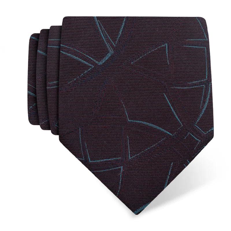 Cravat CROATA Thematic  Braiding Dark violet  Silk 100%  