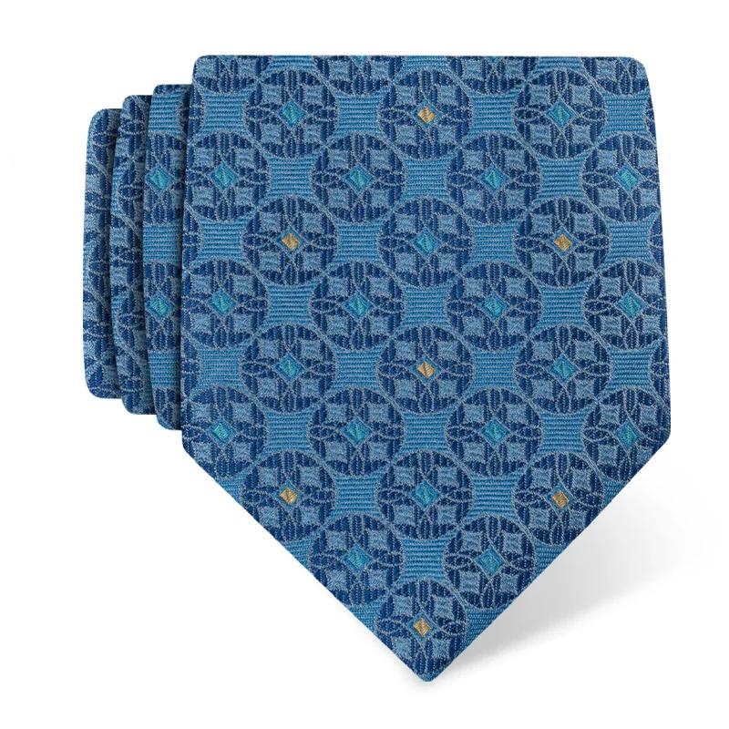 Cravat CROATA Thematic  Secession Light blue  Silk 100%  