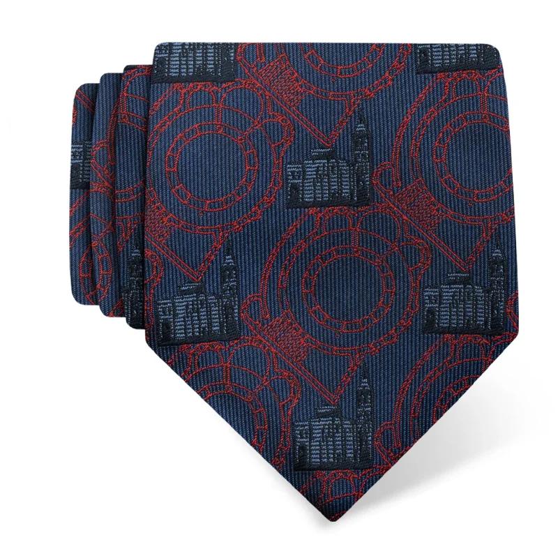 Cravat CROATA Thematic  Zadar Dark blue  Silk 100%  