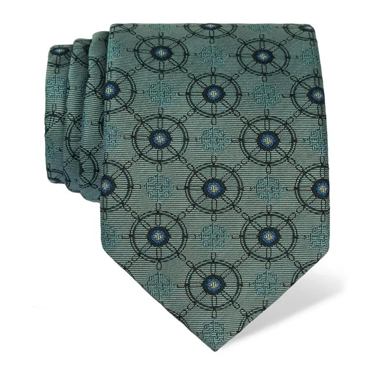 Cravat CROATA Thematic  Maritime motifs Light blue  Silk 100%  