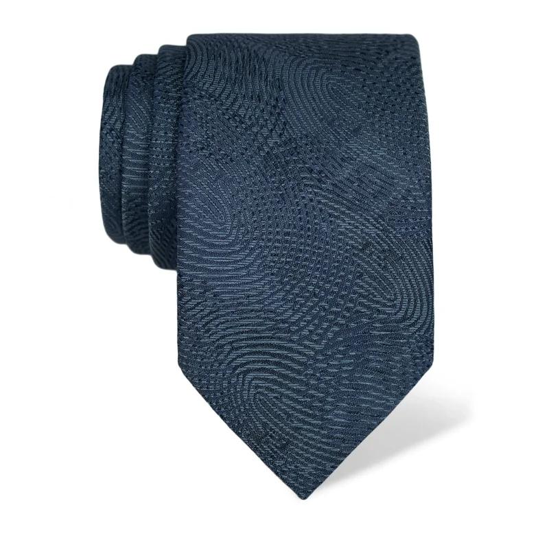 Cravat CROATA Thematic  Fingerprints by Ivan Vučetić Light blue  Silk 100%  
