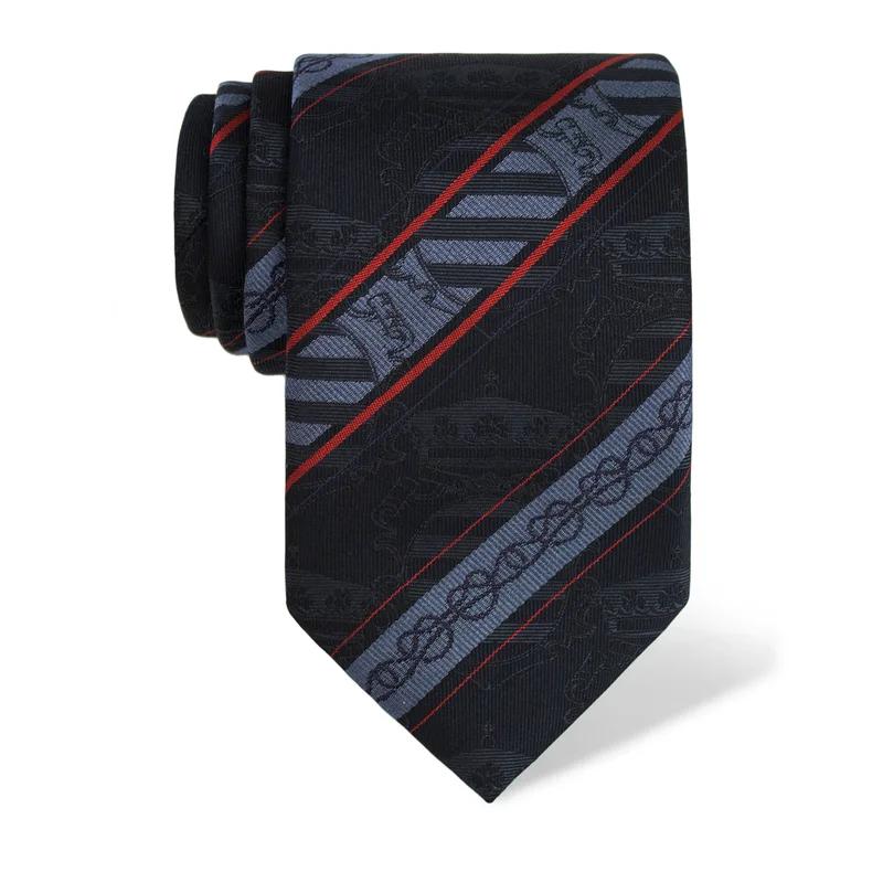 Cravat CROATA Thematic  Dubrovnik Dark blue  Silk 100%  