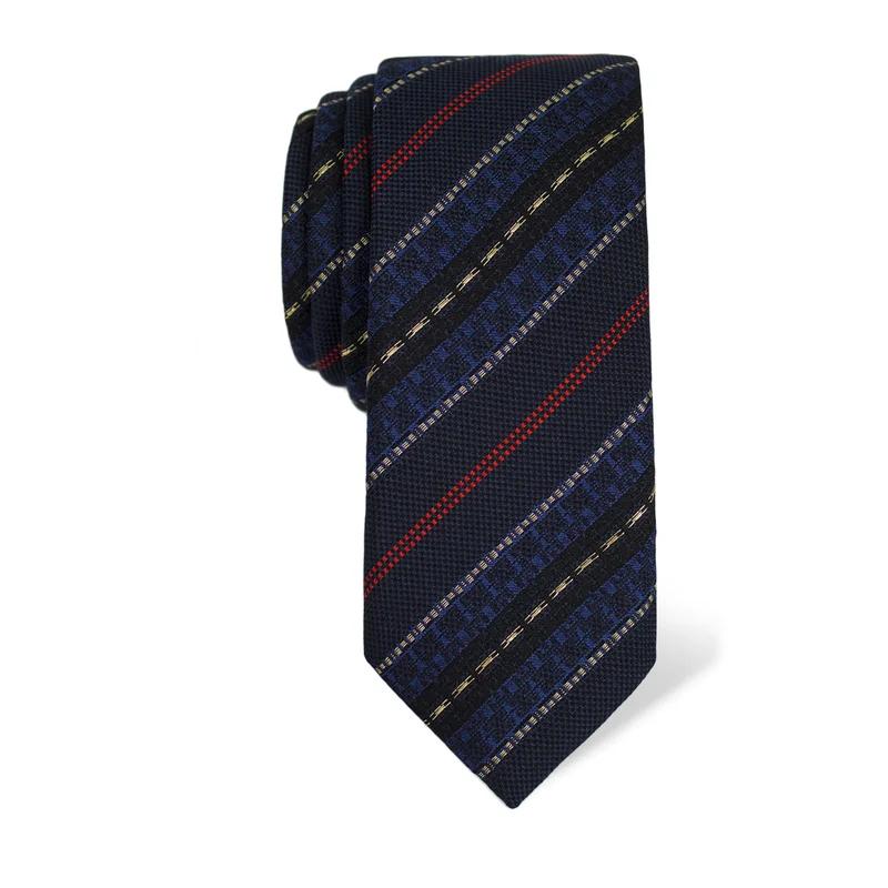 Cravat CROATA AuHRum Thematic  Glagolitic alphabet Dark blue  Silk 95%, Metalized fiber (gold)5%  