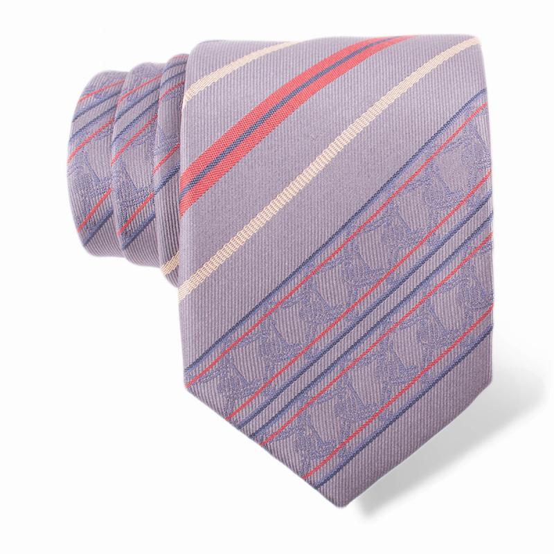 Cravat CROATA Trend Thematic  Braiding Grey  Silk 100%  
