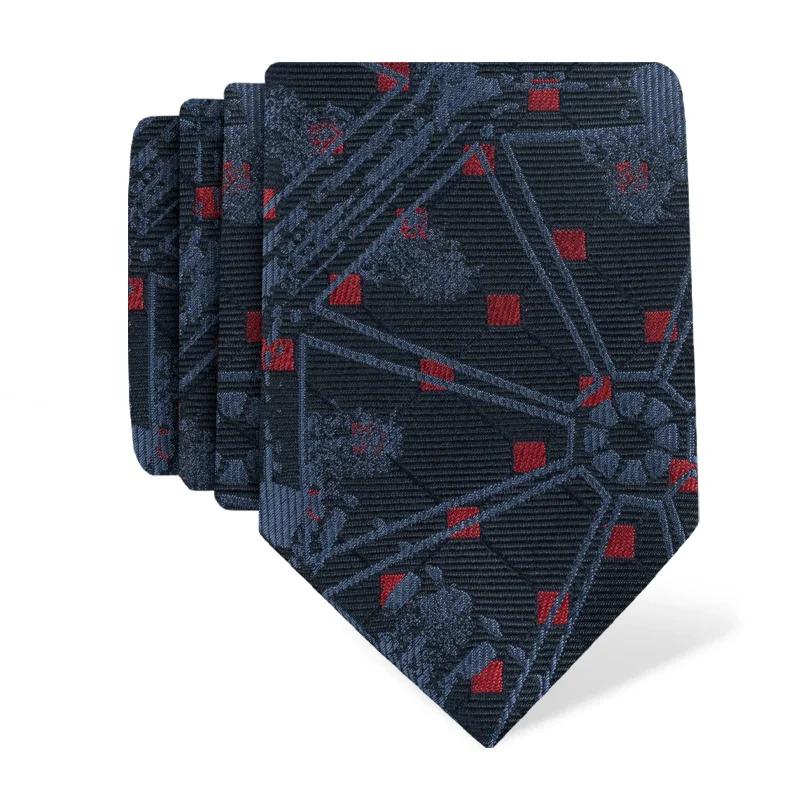 Cravat CROATA Thematic  Octagon Dark blue  Silk 100%  
