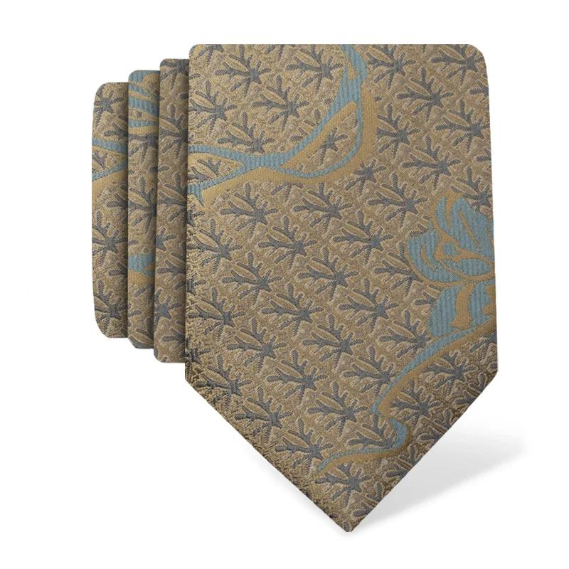 Cravat CROATA Thematic  Secession Yellow  Silk 100%  
