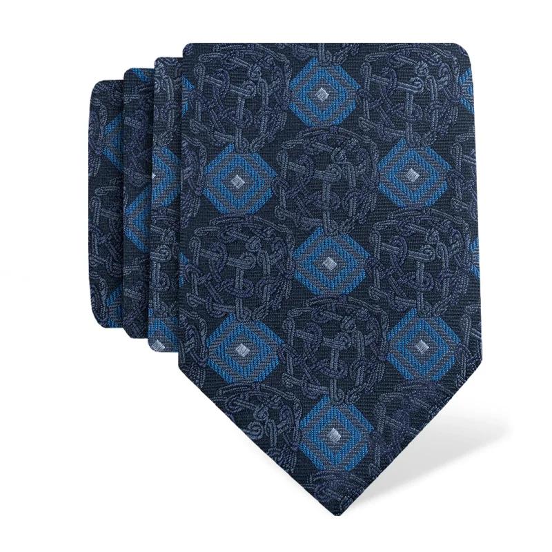 Cravat CROATA Thematic  Braiding Dark blue  Silk 100%  