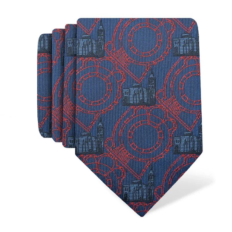 Cravat CROATA Thematic  Zadar Dark blue  Silk 100%  