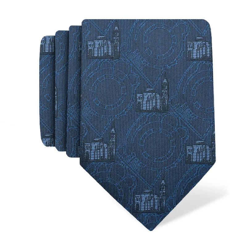 Cravat CROATA Thematic  Zadar Dark blue  Silk 100%  