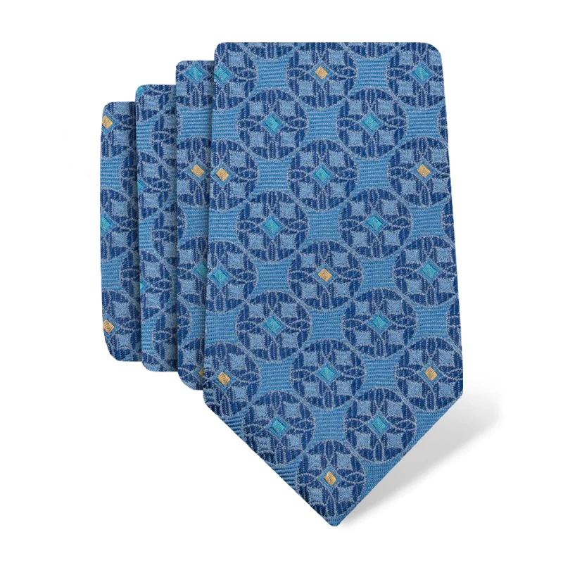 Cravat CROATA Thematic  Secession Light blue  Silk 100%  