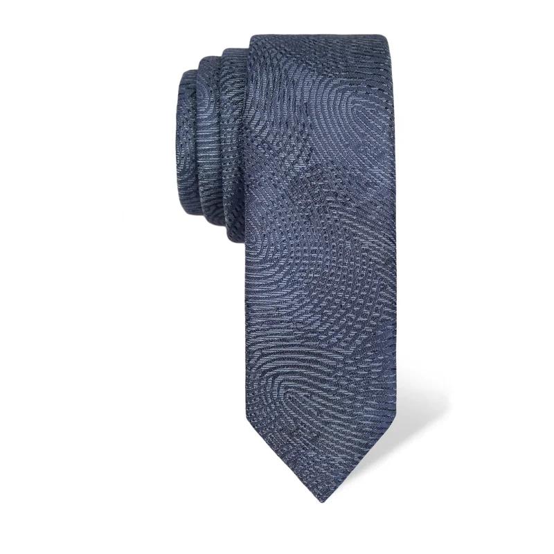 Cravat CROATA Thematic  Fingerprints by Ivan Vučetić Light blue  Silk 100%  