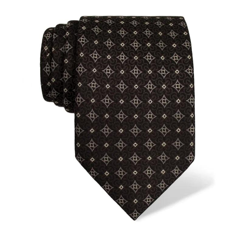 Cravat CROATA Thematic  Glagolitic alphabet Black  Silk 100%  