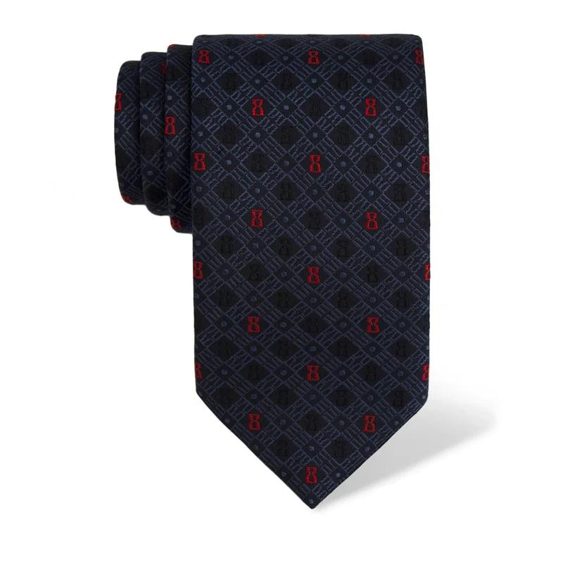 Cravat CROATA Thematic  Glagolitic alphabet Dark blue  Silk 100%  