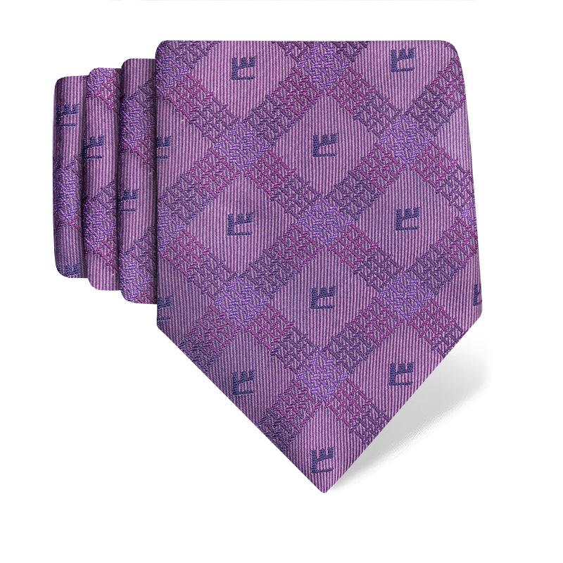 Cravat CROATA Thematic  Glagolitic alphabet Wine red  Silk 100%  