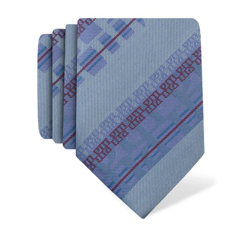 Cravat CROATA Teflon Thematic  Glagolitic alphabet Light blue  Silk 100%  