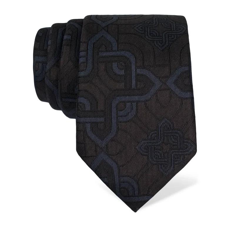 Cravat CROATA Thematic  Braiding Brown  Silk 100%  