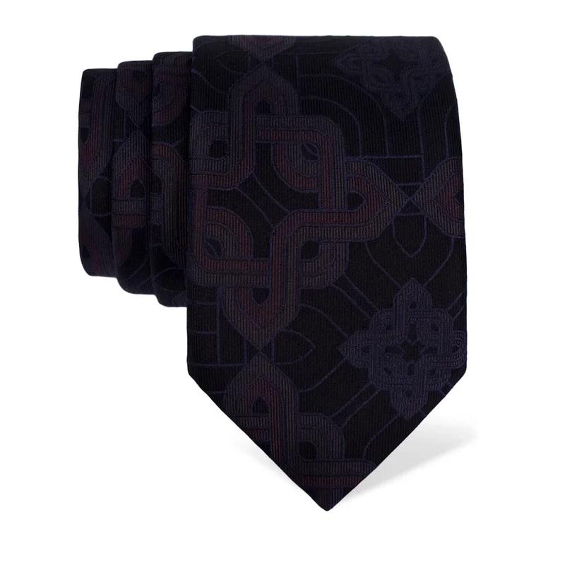 Cravat CROATA Thematic  Braiding Dark blue  Silk 100%  