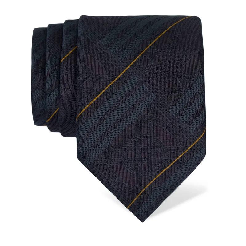 Cravat CROATA Thematic  Braiding Purple  Silk 100%  