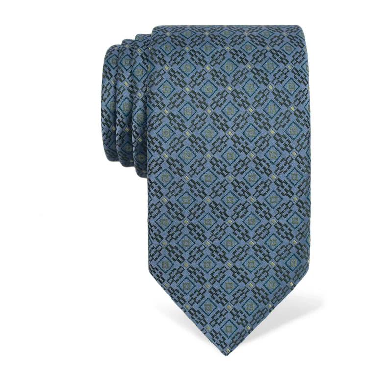 Cravat CROATA Thematic  Glagolitic alphabet Light blue  Silk 100%  