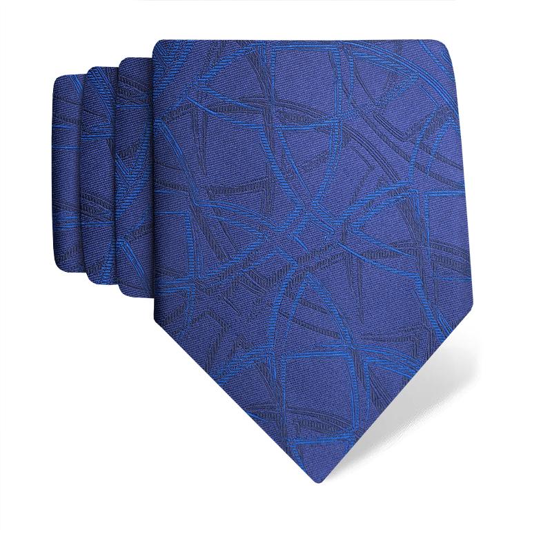 Cravat CROATA Dubrovnik Thematic  Braiding Dark blue  Silk 100%  