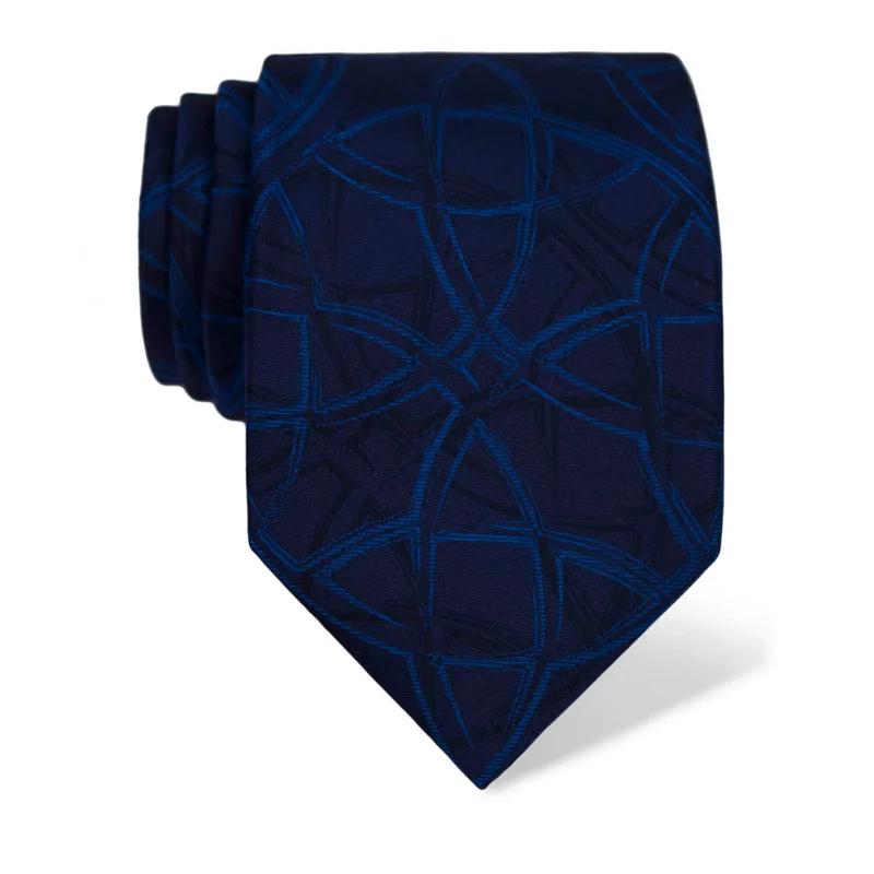 Cravat CROATA Dubrovnik Thematic  Braiding Dark blue  Silk 100%  