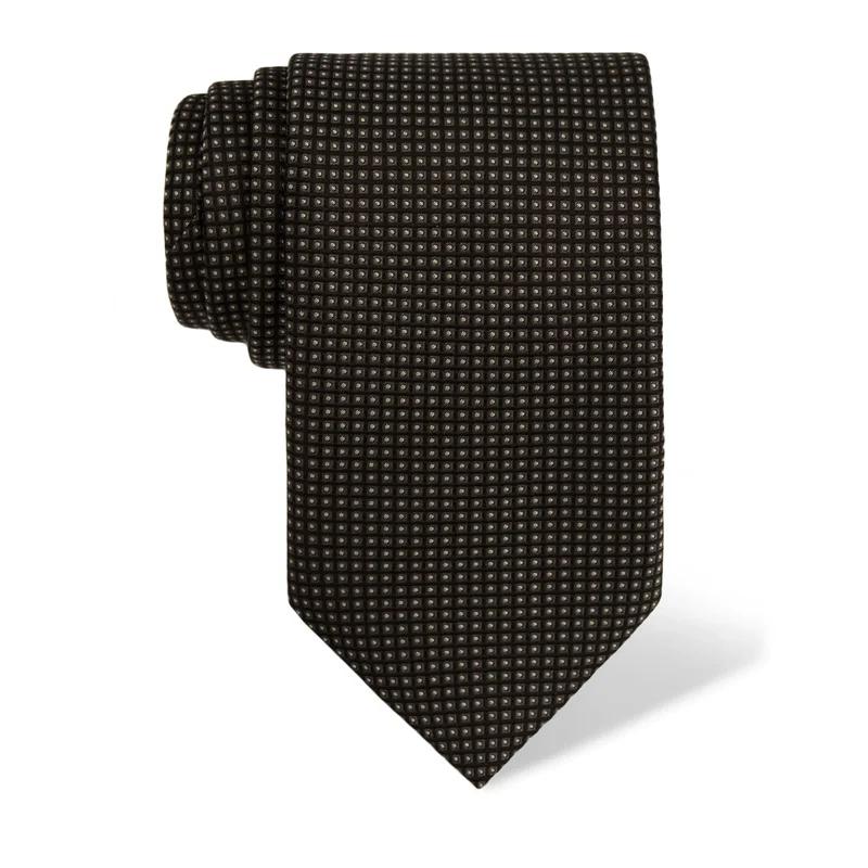 Cravat CROATA Classic  Small shapes Black  Silk 100%  