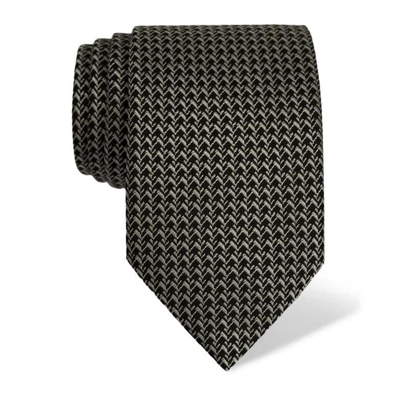 Cravat CROATA Classic  Small shapes Black  Silk 100%  