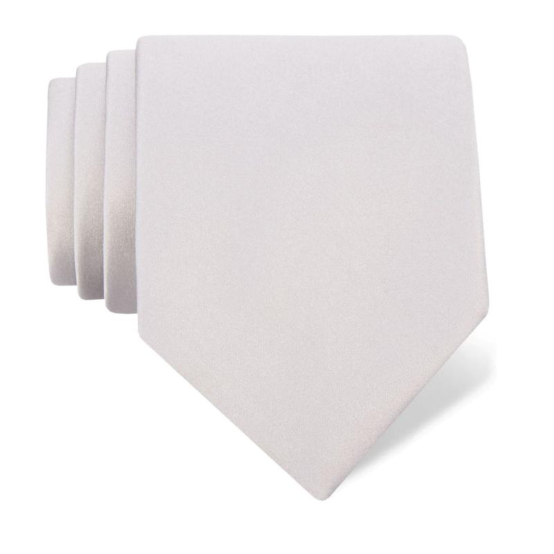 Cravat CROATA Classic  Solid Grey  Silk 100%  