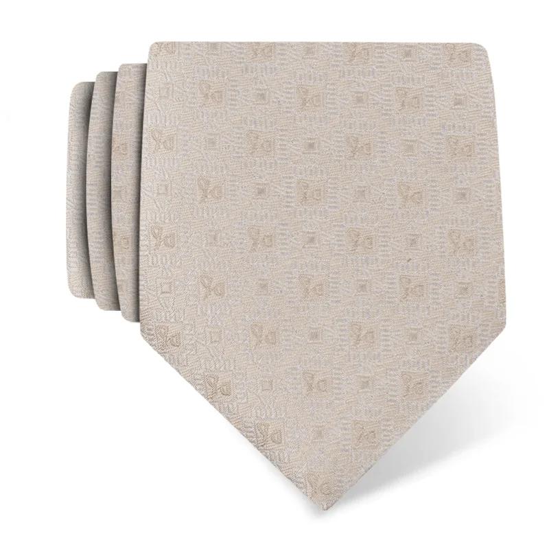 Cravat Festum Thematic  Glagolitic alphabet White  Silk 100%  