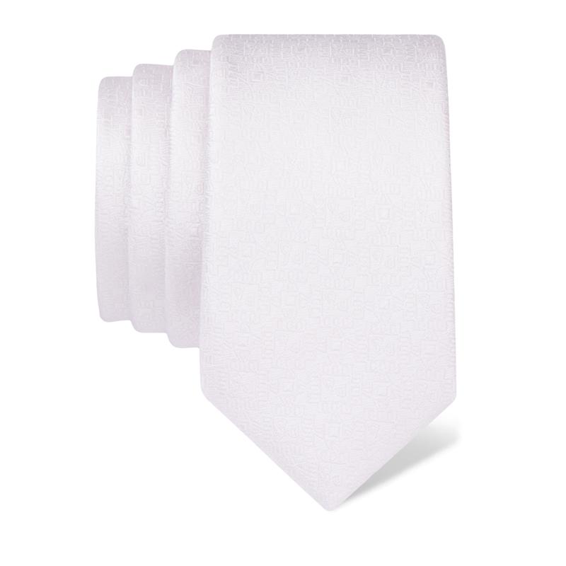 Cravat CROATA CROATA Thematic  Glagolitic alphabet White  Silk 100%  
