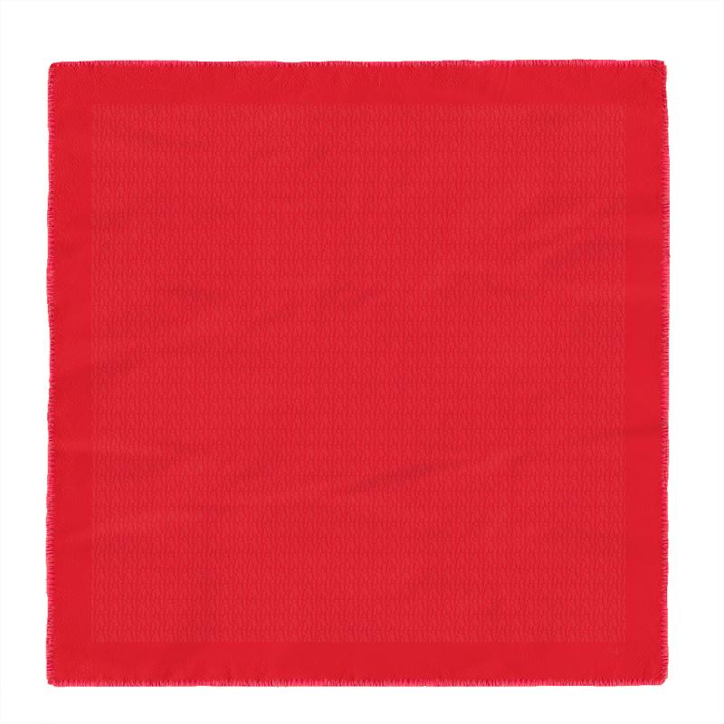 Scarf CROATA Dubrovnik Thematic Scarf, thematic Glagolitic alphabet Red  silk 67%, wool 33%  