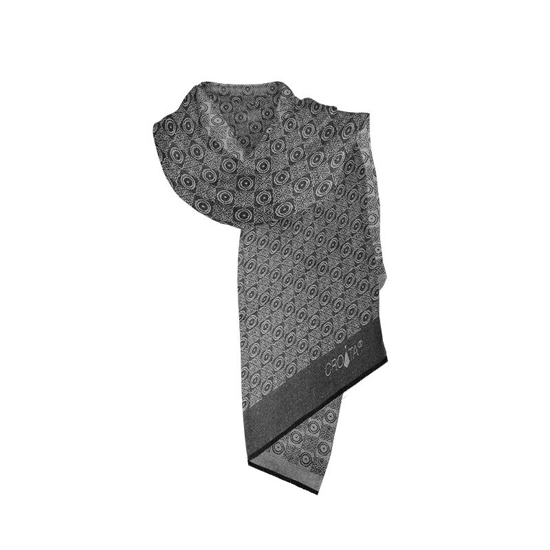 Shawl CROATA Thematic Shawl, thematic Braiding White  Wool 100%  