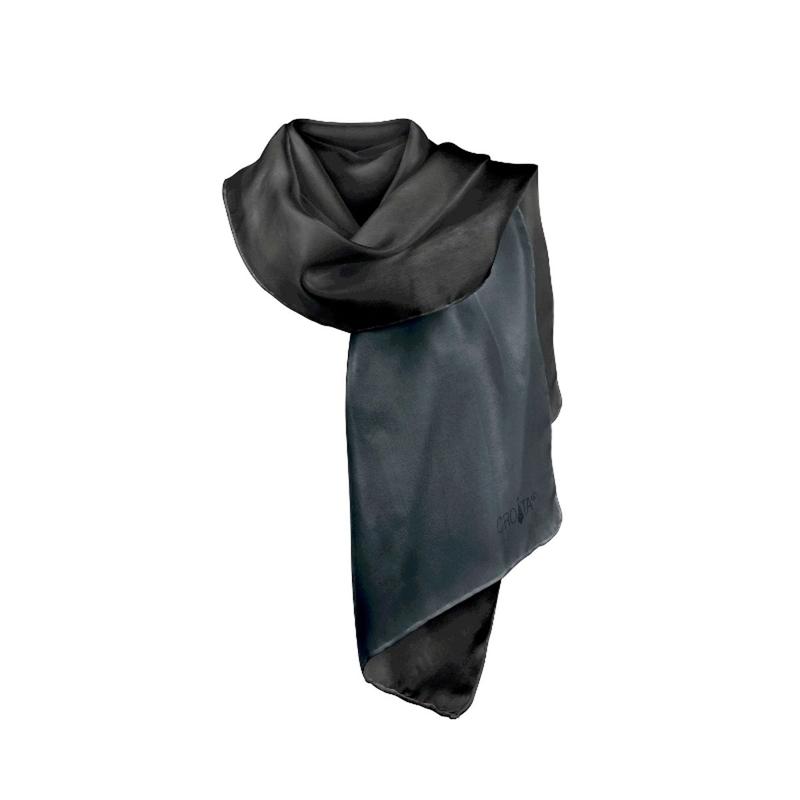 Shawl CROATA Classic Shawl, classic Solid Black  Silk 100%  