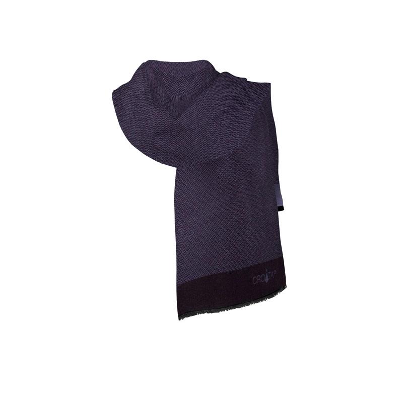 Shawl CROATA Classic Shawl, classic Small shapes Dark blue  Wool 100%  