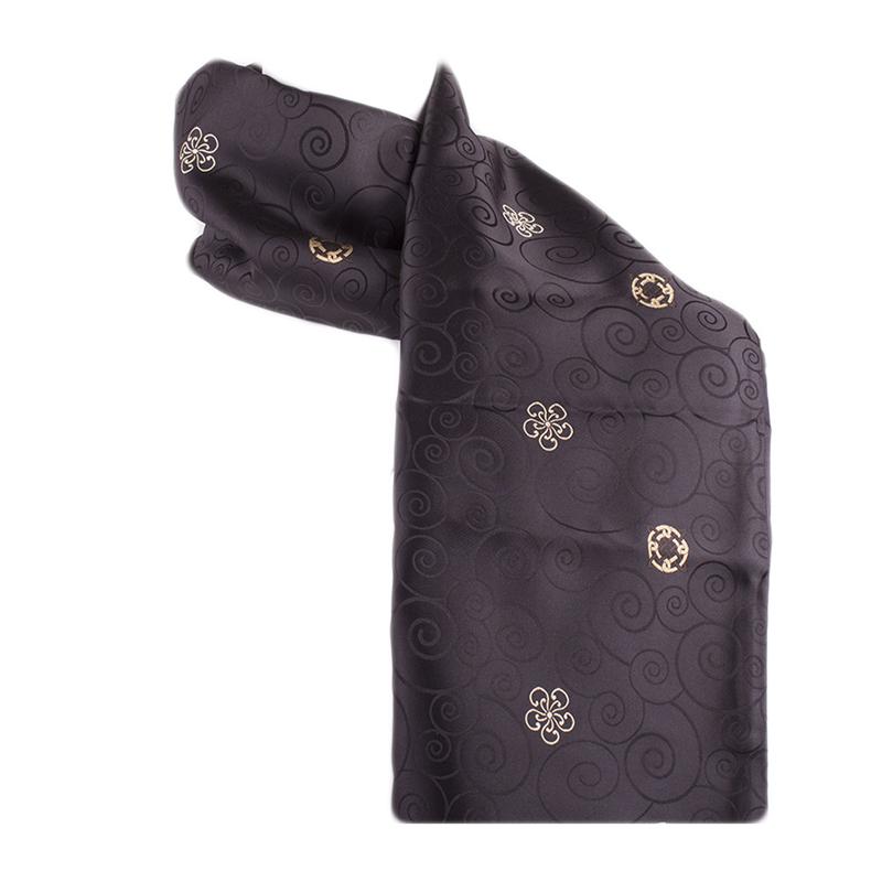 Stola CROATA Thematic Limited edition Braiding Black  Silk 100%  