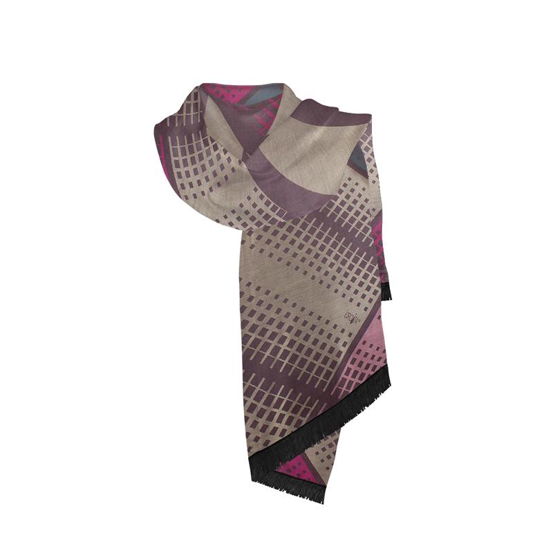 Shawl CROATA Classic  Other Grey  Silk 100%  