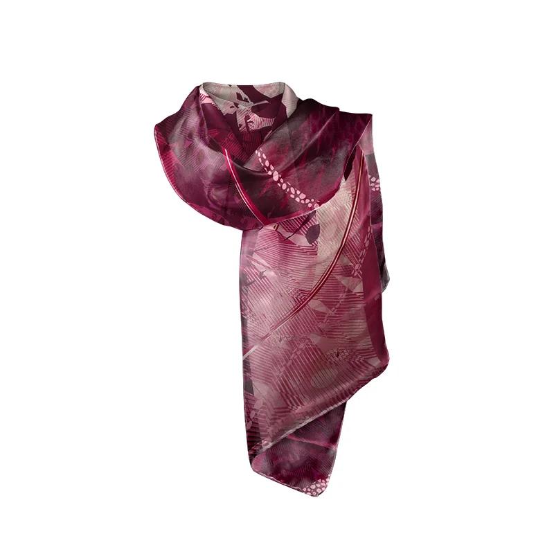 Shawl Brijuni Thematic  Dalmatian dog Magenta  Silk 100%  