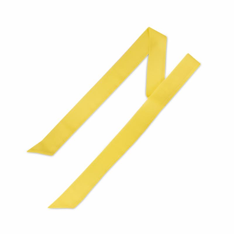 Twilly CROATA Classic Classic Solid Yellow  Silk 100%  