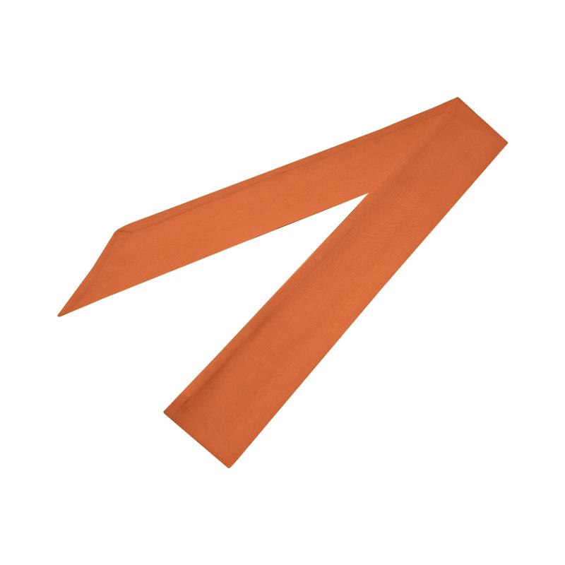 Twilly CROATA Classic Classic Solid Orange  Silk 100%  