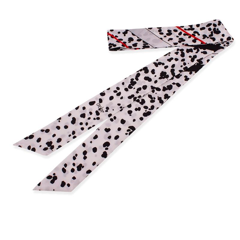 Twilly CROATA Thematic Thematic Dalmatian dog Black  Silk 100%  