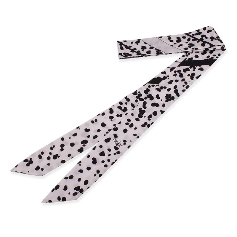 Twilly CROATA Thematic Thematic Dalmatian dog Black  Silk 100%  