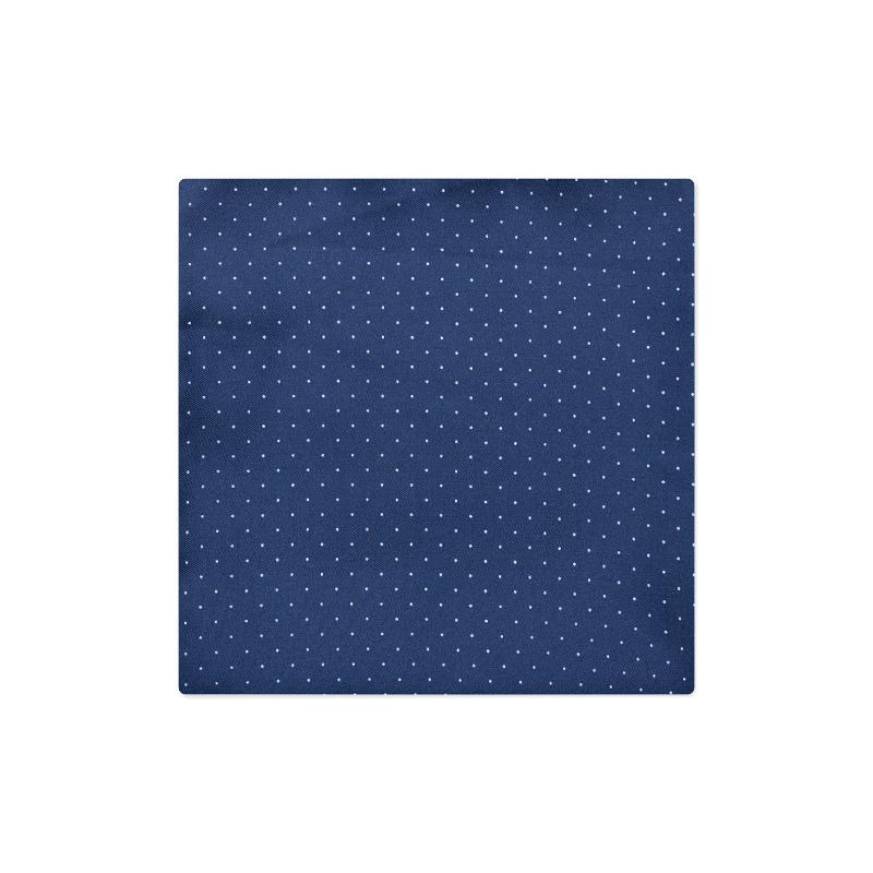 Pocket square CROATA Classic  Dots Blue  Silk 100%  