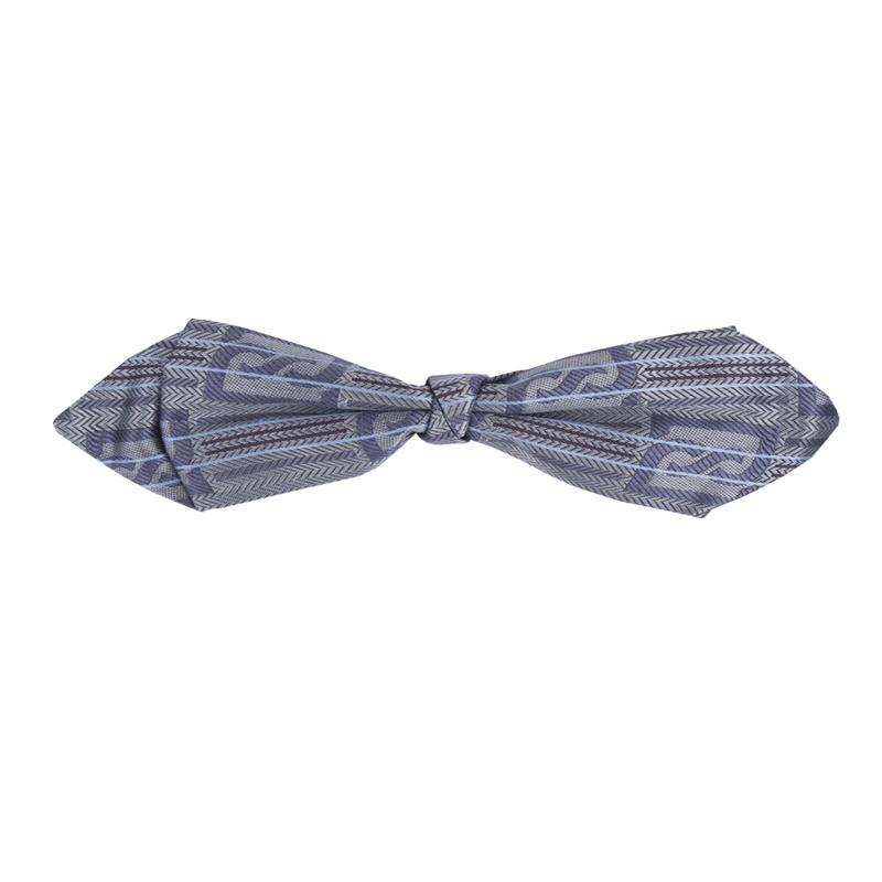 Bow tie CROATA Clasicum Thematic Pre-tied bow tie Braiding Blue  Silk 100%  