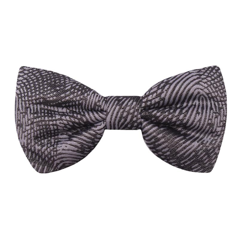 Bow tie CROATA Thematic  Fingerprints by Ivan Vučetić Black  Silk 100%  