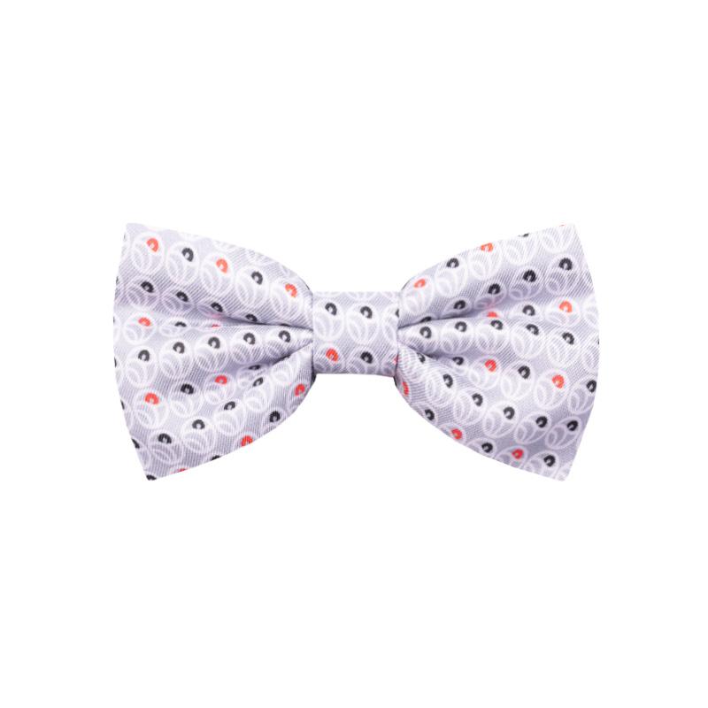 Bow tie CROATA Thematic Pre-tied bow tie Secession Grey  Silk 100%  