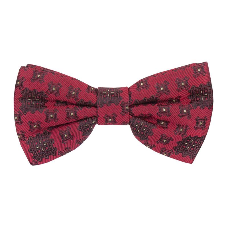 Bow tie CROATA AuHRum Thematic  Braiding Red  Silk 87%,Metalized silk thread(gold)13%  