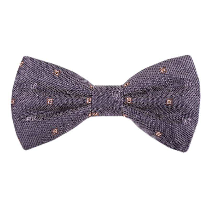 Bow tie CROATA Brijuni Thematic  Glagolitic alphabet Grey  Silk 100%  