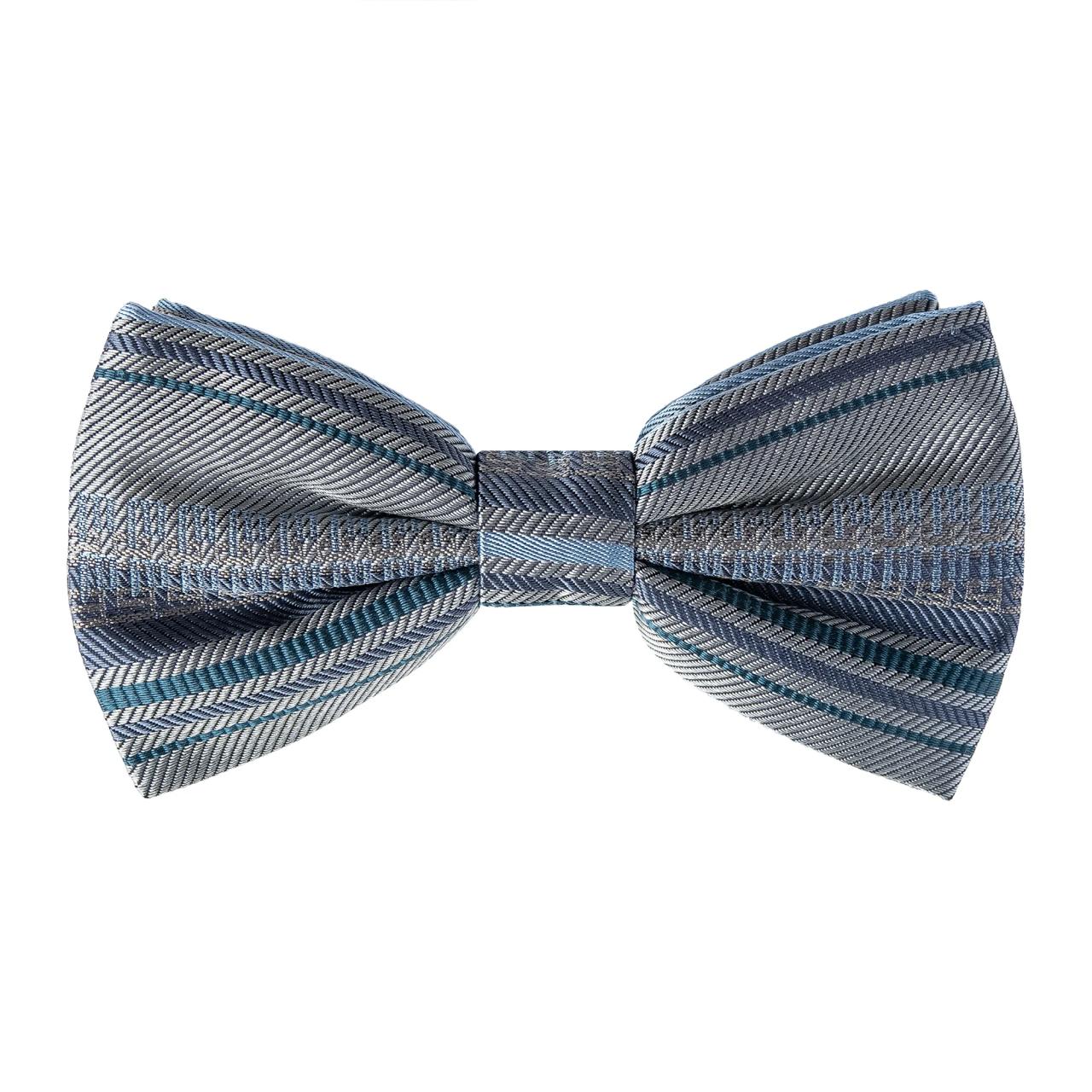 Bow tie CROATA Brijuni Thematic  Glagolitic alphabet Grey  Silk 100%  