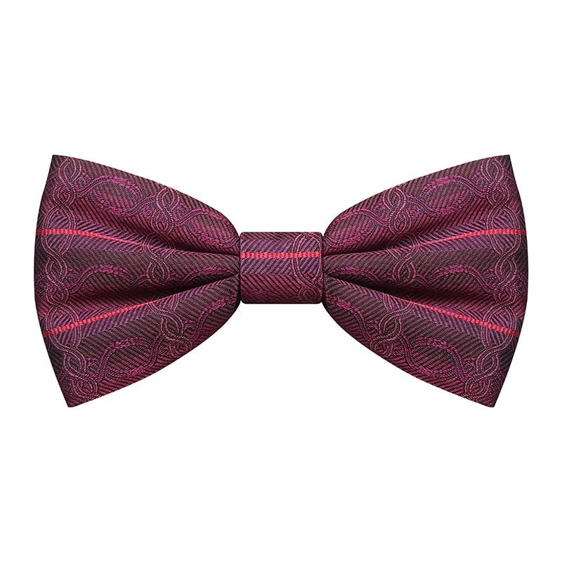 Bow tie CROATA Brijuni Thematic  Braiding Wine red  Silk 100%  